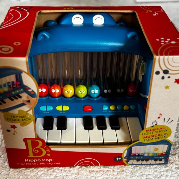 B. Toys Battat Other - B. toys – Hippo Pop – Musical Toy Keyboard – Play Piano – Songs, Sounds & Lights